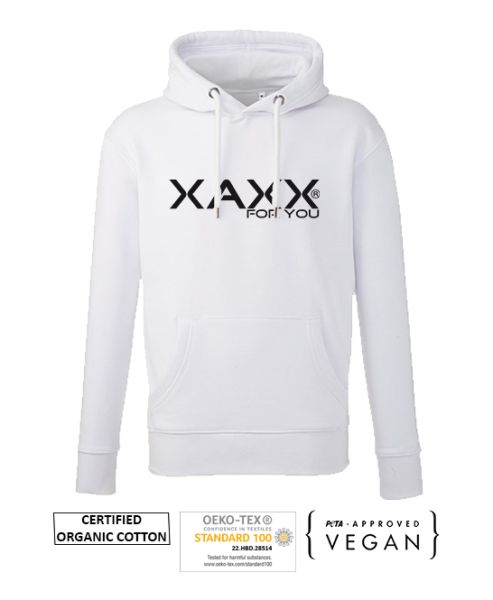 XAXX® HOODIE WHITE UNISEX