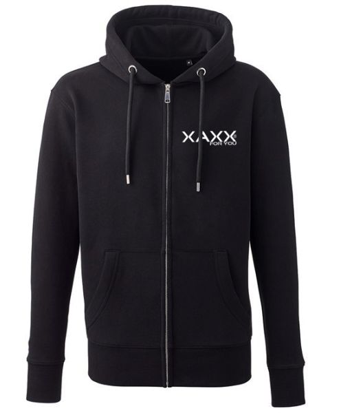 XAXX® ZIP - HOODIE BLACK UNISEX