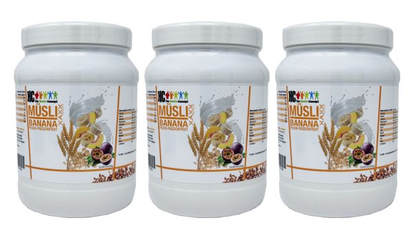 HC BODY CONTROL MÜSLI Banane Pfirsich Passion Fruit 3er