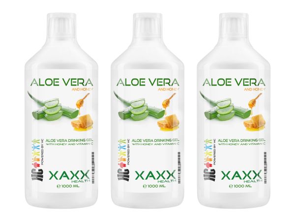 Aloe Vera Drinking Gel mit Honig & Vitamin C 3er-Set