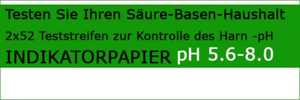 Teststreifen Indikatorpapier