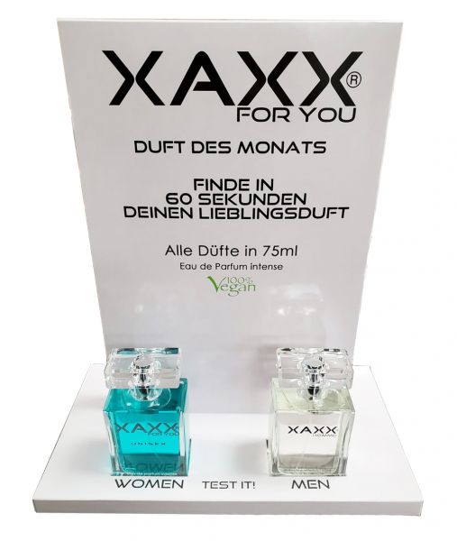 Aufsteller Parfum Test - Showroom 1 Display Kaufen, 1 Gratis
