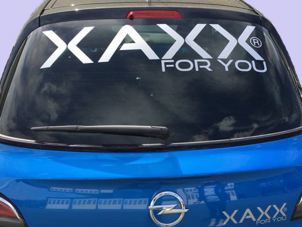XAXX Aufkleber, groß, schwarz